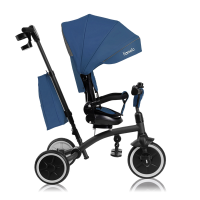 Lionelo Tris Plus Grey/Pink/Beige/Blue - Foldable 2in1 Tricycle