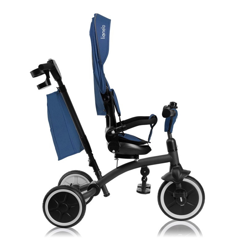 Lionelo Tris Plus Grey/Pink/Beige/Blue - Foldable 2in1 Tricycle