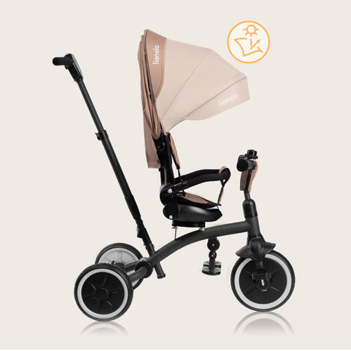 Lionelo Tris Plus Grey/Pink/Beige/Blue - Foldable 2in1 Tricycle