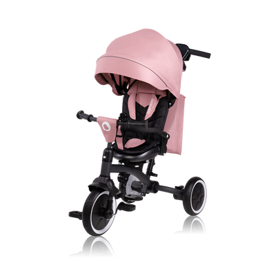 Lionelo Tris Plus Grey/Pink/Beige/Blue - Foldable 2in1 Tricycle