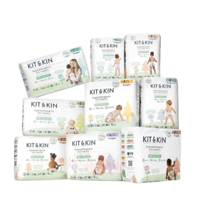 Kit & Kin Eco Nappies Different Sizes