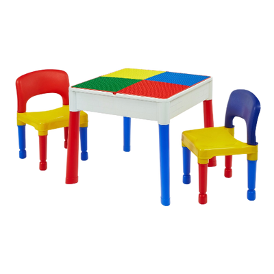 Liberty House 5 in 1 Multipurpose Activity Table & 2 Chairs Set Grey