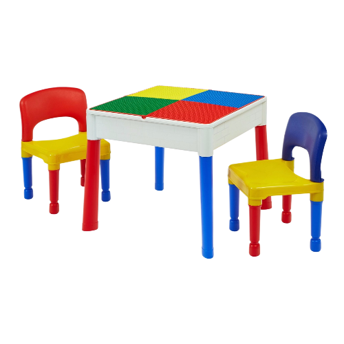 Liberty House 5 in 1 Multipurpose Activity Table & 2 Chairs Set Grey