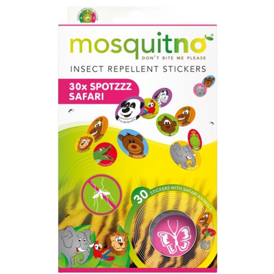 MosquitNo Insect Repellent SpotZzz Stickers Safari