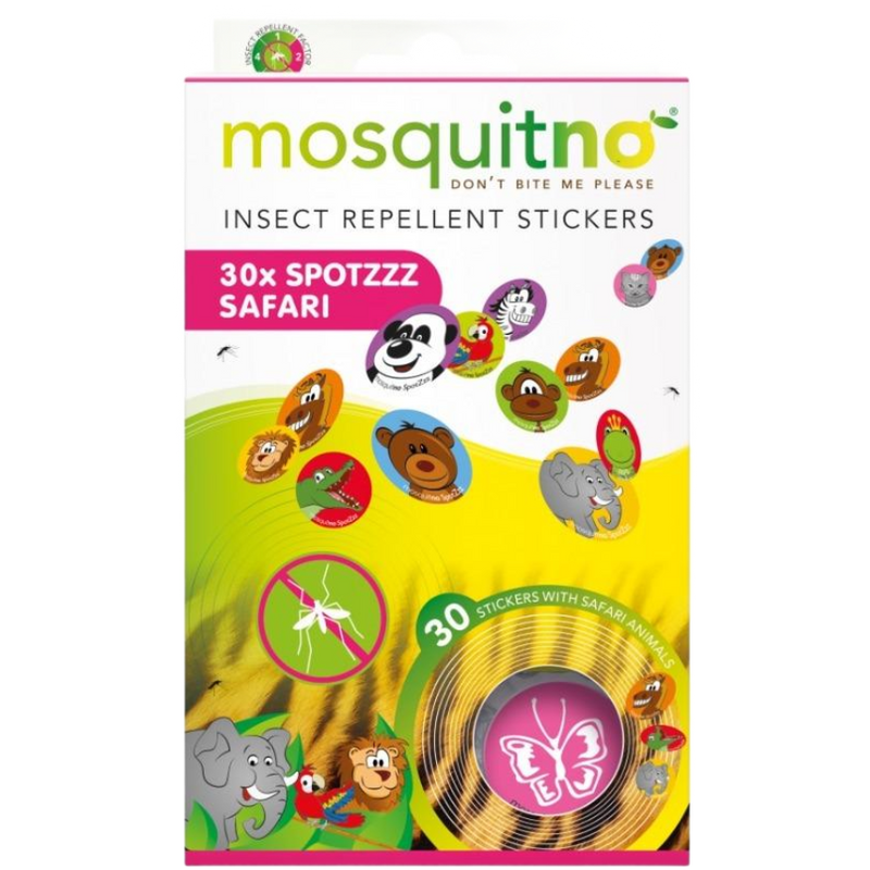 MosquitNo Insect Repellent SpotZzz Stickers Safari