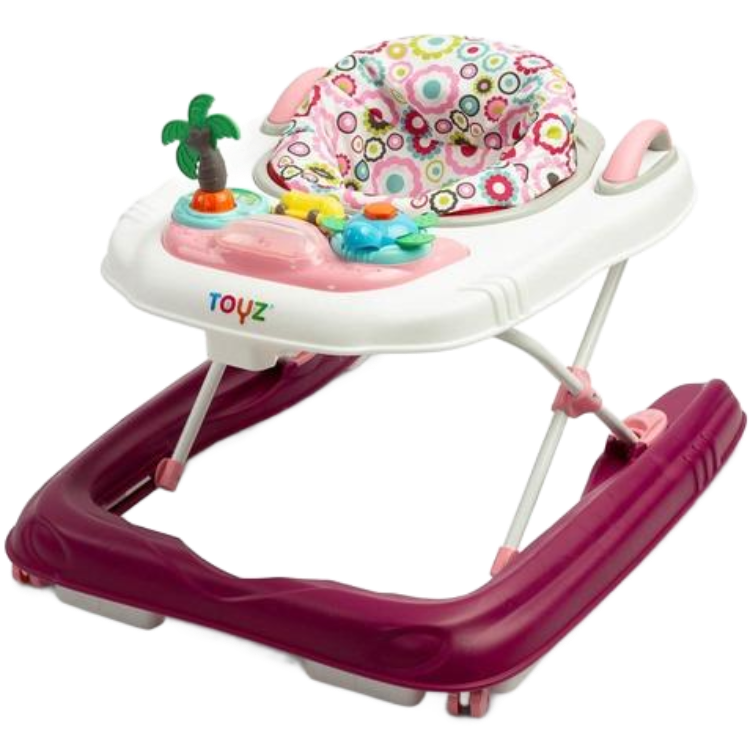 TOYZ Surf Fly 2in1 Baby Walker Grey/Pink/Blue