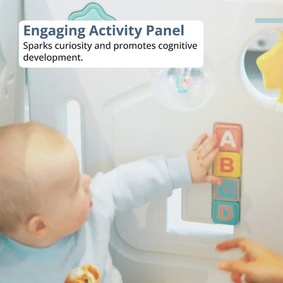 DUO Lite Grey Playpen 120x120