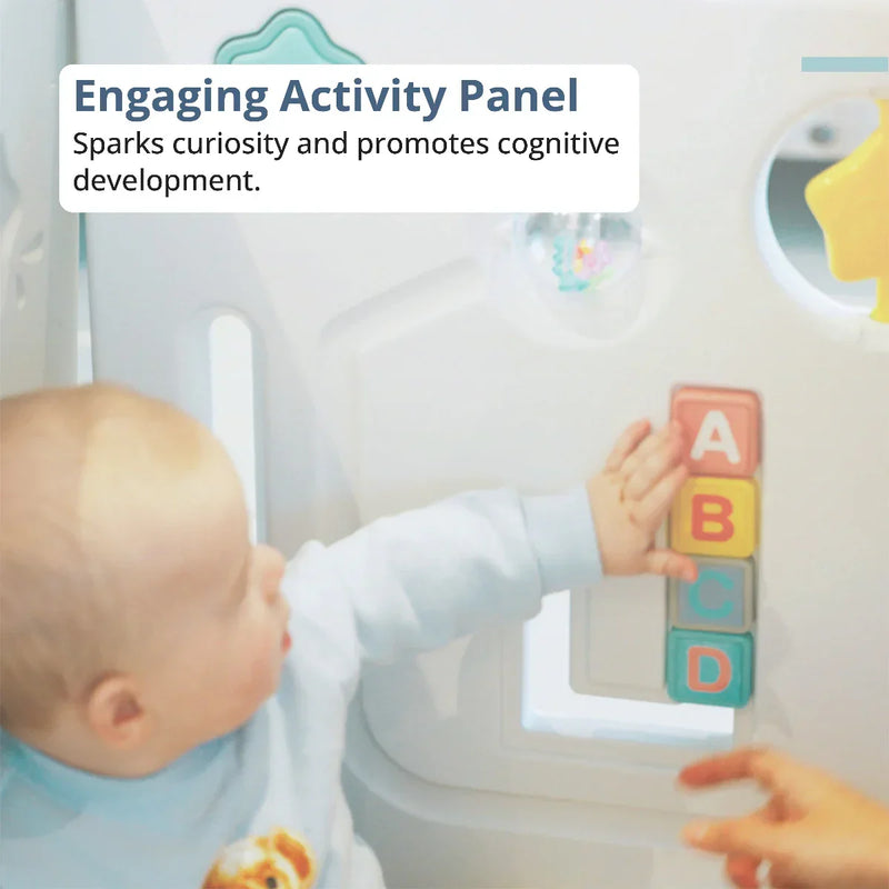 DUO Lite Grey Playpen 120x120