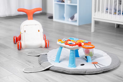 Toyz Pusher-Table 2in1 Orange/Grey/Pink/Green