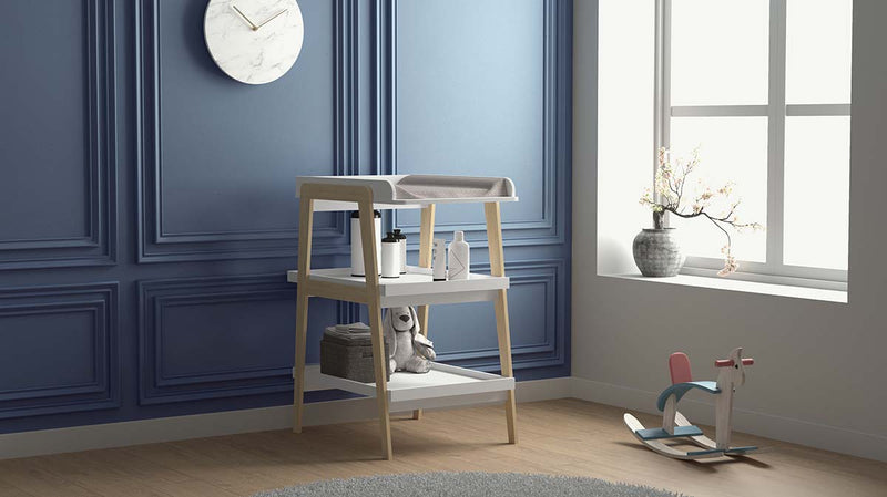 Tsuga Changing Table Matt White / Beige