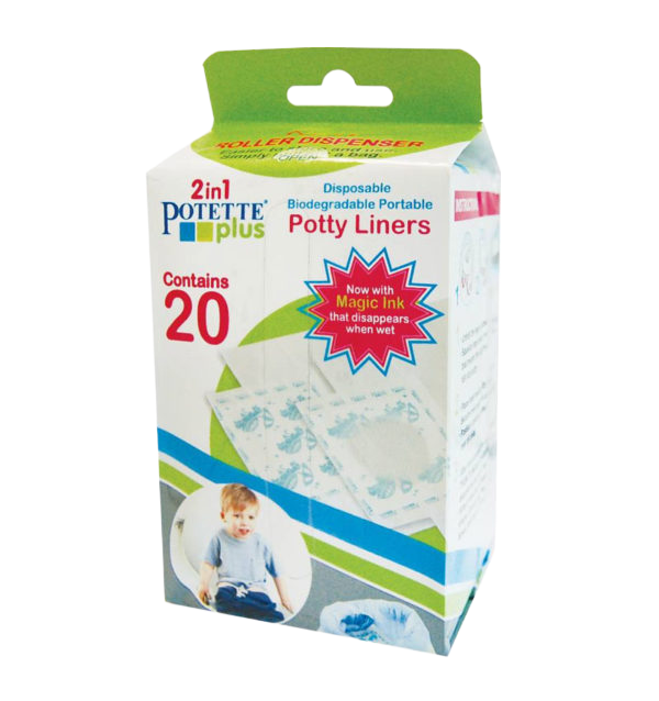 Potty Liners With Magic Ink – Roll of 20