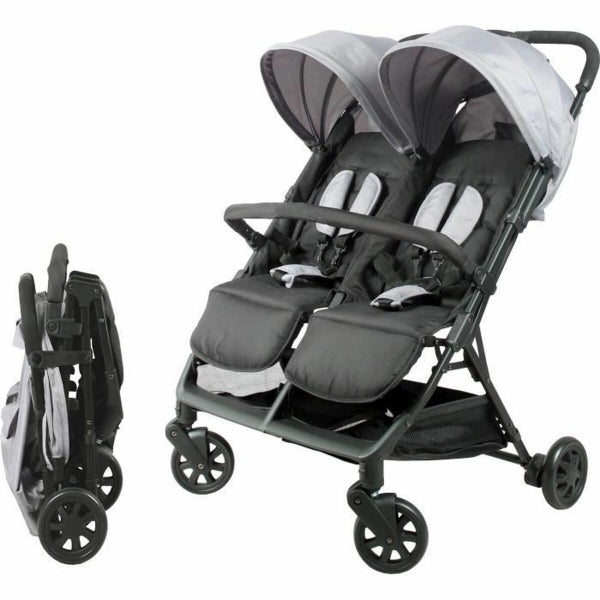 Ultra-Compact Side-by-Side Double Stroller