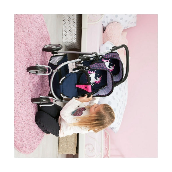 hauck twin doll play set Bayer Twins Doll Stroller Unicorn – Toytastic Malta