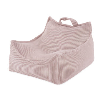 PLUSH Puffy Square Armchair 77x67x50 Premium Corduroy Beige/Grey/Pink