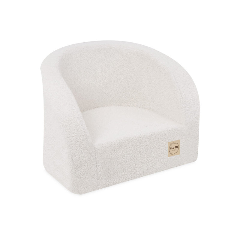 PLUSH Armchair, Lamb Cream/Grey