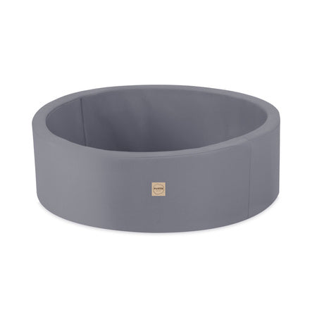 PLUSH Dry Pool, Outdoor, Round +200 balls 90x30 cm, Waterproof Grey/Beige/Green