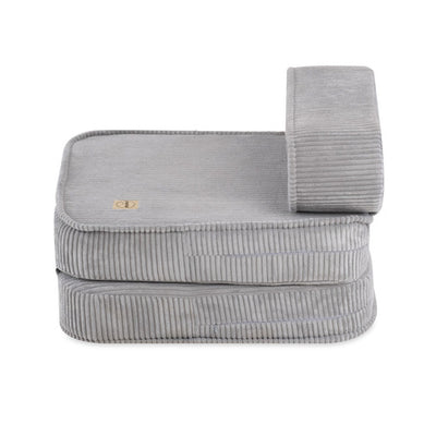 PLUSH Child's Reclining Chair, 150x60x25 cm Premium Corduroy Beige/Grey/Blue/Pink