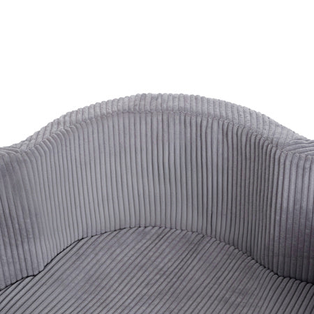 PLUSH Dry Flower Pool, 95x30, +200 balls Floral Fun Zone, Premium Corduroy Beige/Grey/Pink/Green