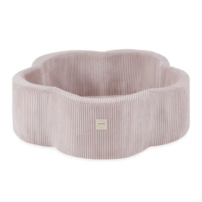 PLUSH Dry Flower Pool, 95x30, +200 balls Floral Fun Zone, Premium Corduroy Beige/Grey/Pink/Green