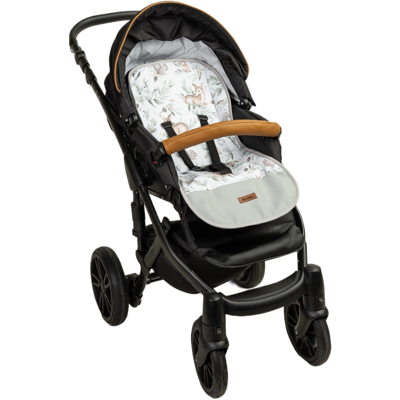 Stroller Waffle Seat Liner Deer Mint