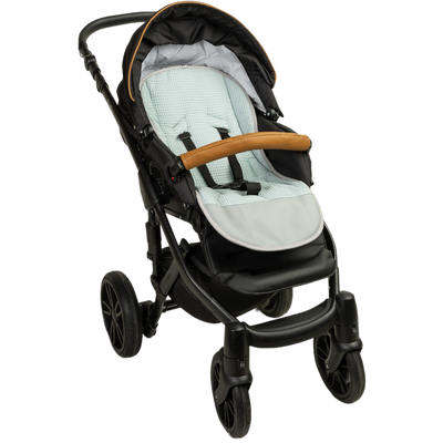 Stroller Waffle Seat Liner Deer Mint