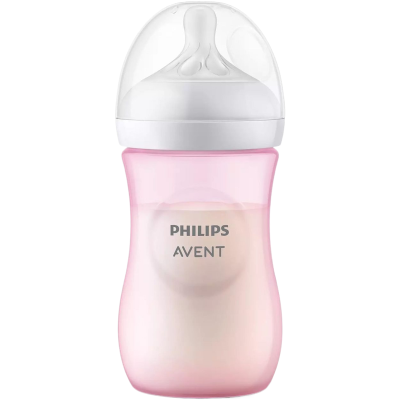 Avent Responsive Natural 260ml Pink Bottle