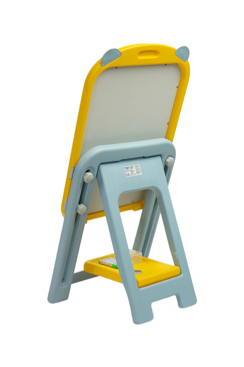 Ted Educational Board and Chair Set Yellow/Grey/Pink