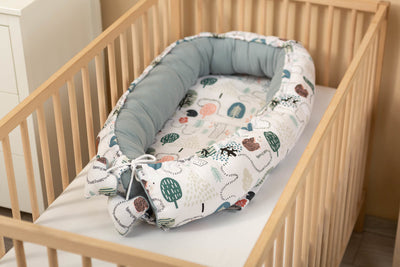 Sensillo Muslin Baby Nest 45x80 Pink/Beige/Jeans/Brown/Grey/Emerald