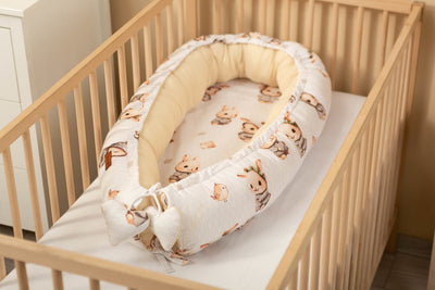 Sensillo Muslin Baby Nest 45x80 Pink/Beige/Jeans/Brown/Grey/Emerald