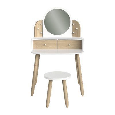 Lili Wooden Vanity Dressing Table Beige
