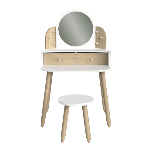 Lili Wooden Vanity Dressing Table Beige