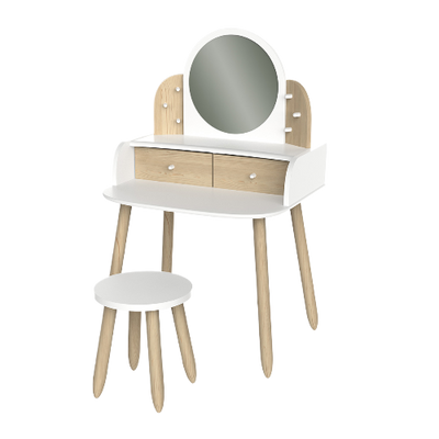 Lili Wooden Vanity Dressing Table Beige