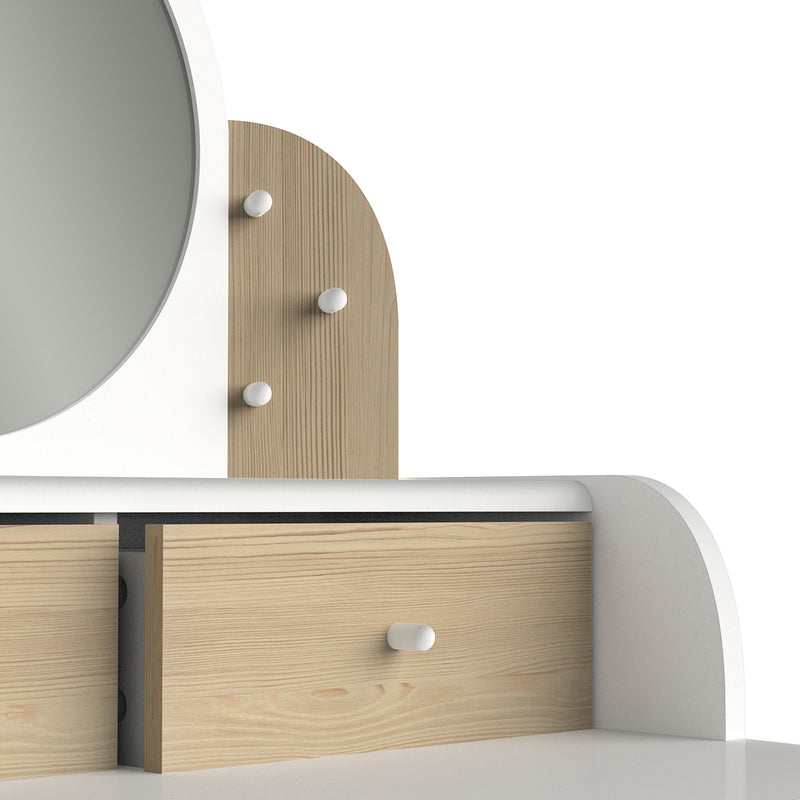 Lili Wooden Vanity Dressing Table Beige