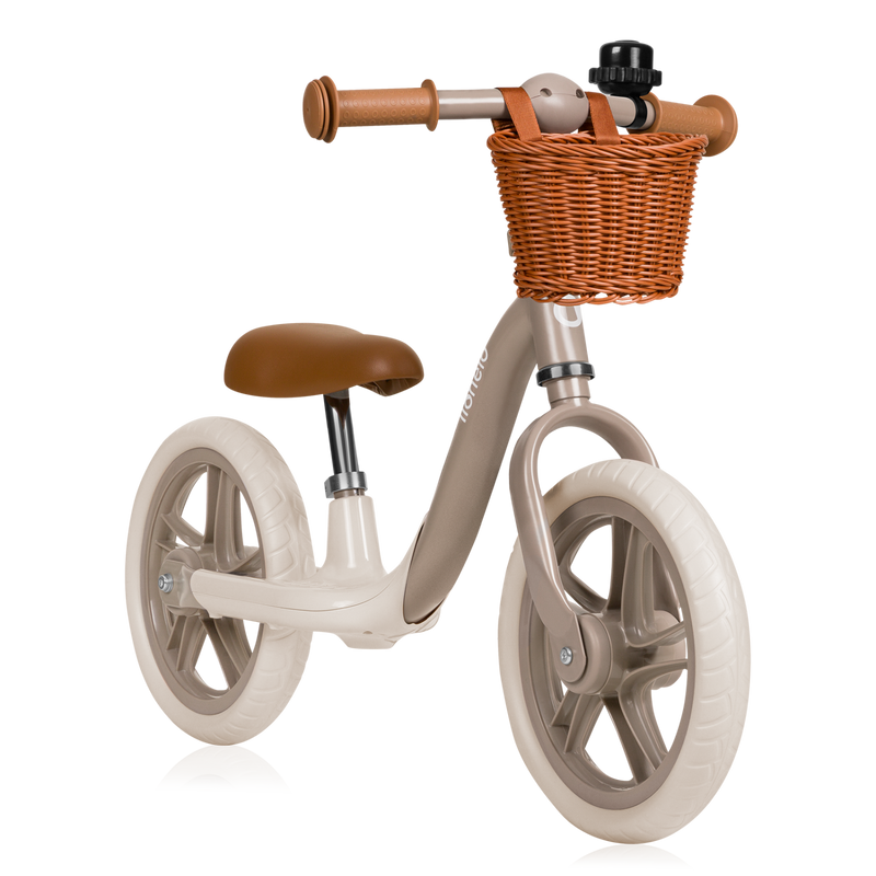 Lionelo Alex Plus Balance Bike Beige/Green Pink