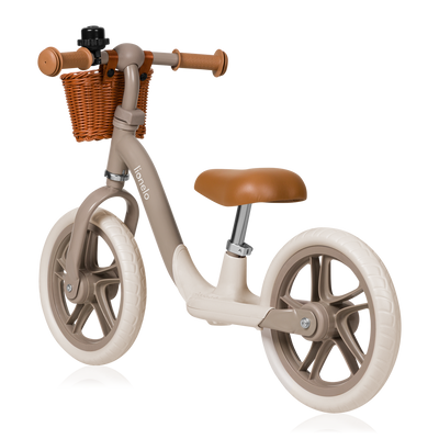 Lionelo Alex Plus Balance Bike Beige/Green Pink