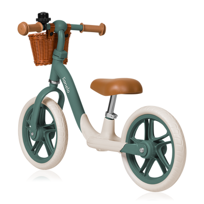 Lionelo Alex Plus Balance Bike Beige/Green Pink