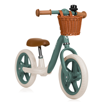 Lionelo Alex Plus Balance Bike Beige/Green Pink