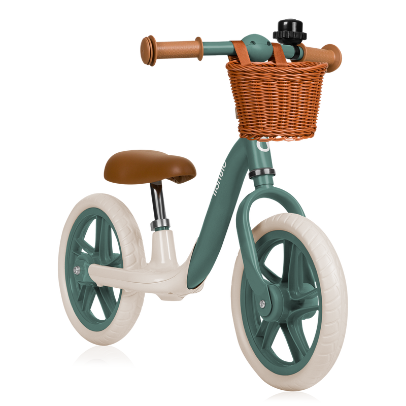 Lionelo Alex Plus Balance Bike Beige/Green Pink