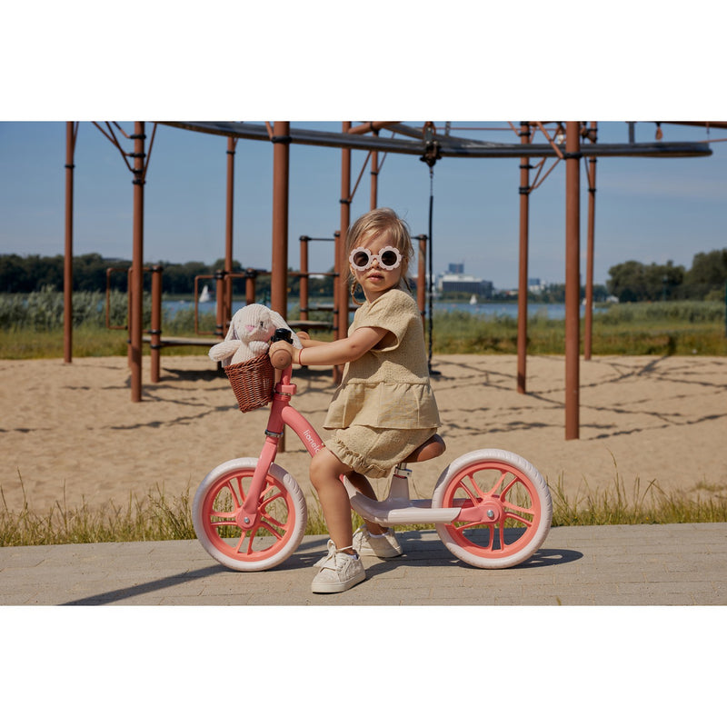 Lionelo Alex Plus Balance Bike Beige/Green Pink