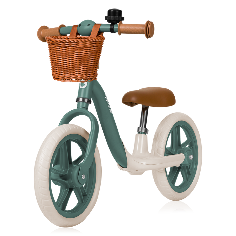 Lionelo Alex Plus Balance Bike Beige/Green Pink