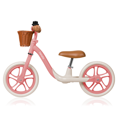 Lionelo Alex Plus Balance Bike Beige/Green Pink