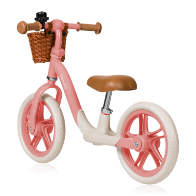 Lionelo Alex Plus Balance Bike Beige/Green Pink