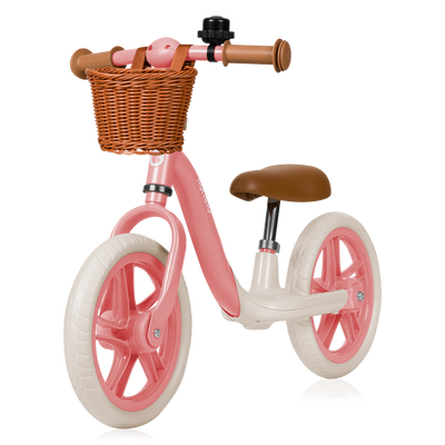 Lionelo Alex Plus Balance Bike Beige/Green Pink