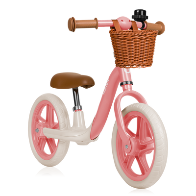 Lionelo Alex Plus Balance Bike Beige/Green Pink