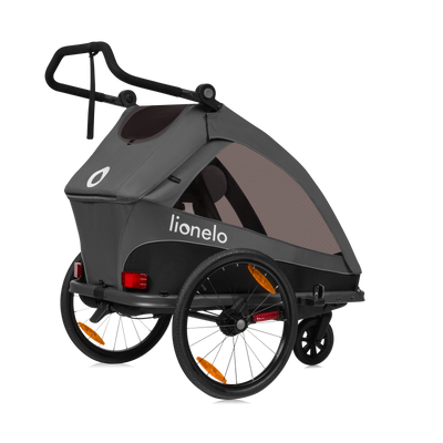 Lionelo Cama Grey Graphite - Bicycle Trailer With Stroller Function