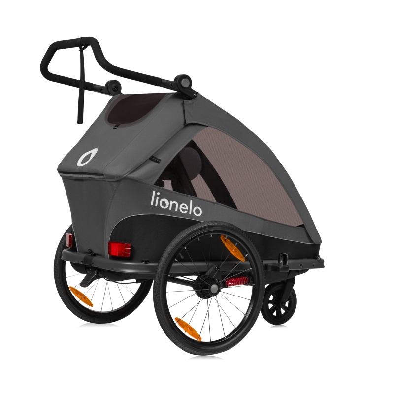 Lionelo Cama Grey Graphite - Bicycle Trailer With Stroller Function