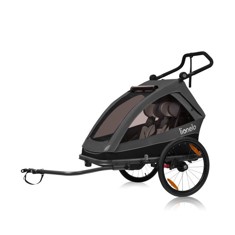 Lionelo Cama Grey Graphite - Bicycle Trailer With Stroller Function