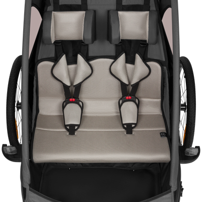 Lionelo Cama Grey Graphite - Bicycle Trailer With Stroller Function