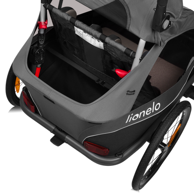 Lionelo Cama Grey Graphite - Bicycle Trailer With Stroller Function