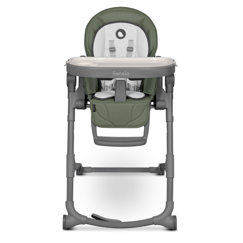 Lionelo Cora Plus Grey/Green Olive - High Chair